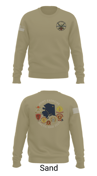RCKT BTRY D 2nd BN 14th MAR 78897575 Crew Neck Sweatshirt - 85
