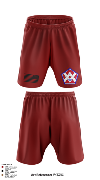 Athletic Shorts With Pockets, 55th Sustainment Brigade, , Teamtime, Team time, sublimation, custom sports apparel, team uniforms, spirit wear, spiritwear, sports uniforms, custom shirts, team store, custom team store, fundraiser sports, apparel fundraiser
