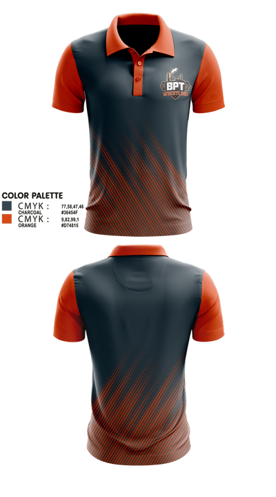 BPT Wrestling 50112893 Short Sleeve Performance Polo - 1