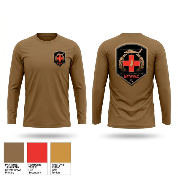 Long Sleeve Performance Shirt, 1-171 MEDEVAC, National Guard, Teamtime, Team time, sublimation, custom sports apparel, team uniforms, spirit wear, spiritwear, sports uniforms, custom shirts, team store, custom team store, fundraiser sports, apparel fundraiser