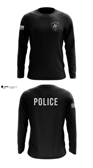 Long Sleeve Performance Shirt, team name, Police, Teamtime, Team time, sublimation, custom sports apparel, team uniforms, spirit wear, spiritwear, sports uniforms, custom shirts, team store, custom team store, fundraiser sports, apparel fundraiser