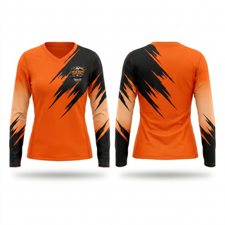 Womens Long Sleeve Vneck Shirt, SASC, Women's Soccer, Teamtime, Team time, sublimation, custom sports apparel, team uniforms, spirit wear, spiritwear, sports uniforms, custom shirts, team store, custom team store, fundraiser sports, apparel fundraiser
