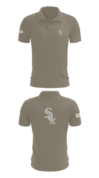 Short Sleeve Performance Polo, Bessemer WhiteSox, Baseball, Teamtime, Team time, sublimation, custom sports apparel, team uniforms, spirit wear, spiritwear, sports uniforms, custom shirts, team store, custom team store, fundraiser sports, apparel fundraiser