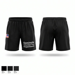 Athletic Shorts With Pockets, Seminole Volunteer Fire Department, Fire Department, Teamtime, Team time, sublimation, custom sports apparel, team uniforms, spirit wear, spiritwear, sports uniforms, custom shirts, team store, custom team store, fundraiser sports, apparel fundraiser