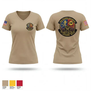 Womens Short Sleeve Vneck Shirt, DET OL-B, Air Force, Teamtime, Team time, sublimation, custom sports apparel, team uniforms, spirit wear, spiritwear, sports uniforms, custom shirts, team store, custom team store, fundraiser sports, apparel fundraiser