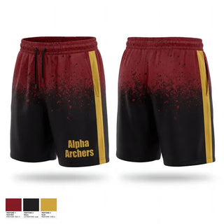 Athletic Shorts With Pockets, Alpha Archers, Air Force, Teamtime, Team time, sublimation, custom sports apparel, team uniforms, spirit wear, spiritwear, sports uniforms, custom shirts, team store, custom team store, fundraiser sports, apparel fundraiser