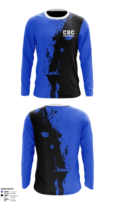 CSC Softball 7642286 Long Sleeve Performance Shirt 1
