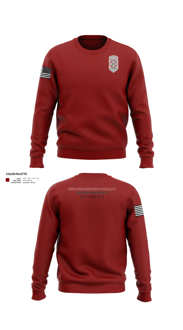 Crew Neck Sweatshirt, The Melrose Fire Company Incorporated, , Teamtime, Team time, sublimation, custom sports apparel, team uniforms, spirit wear, spiritwear, sports uniforms, custom shirts, team store, custom team store, fundraiser sports, apparel fundraiser