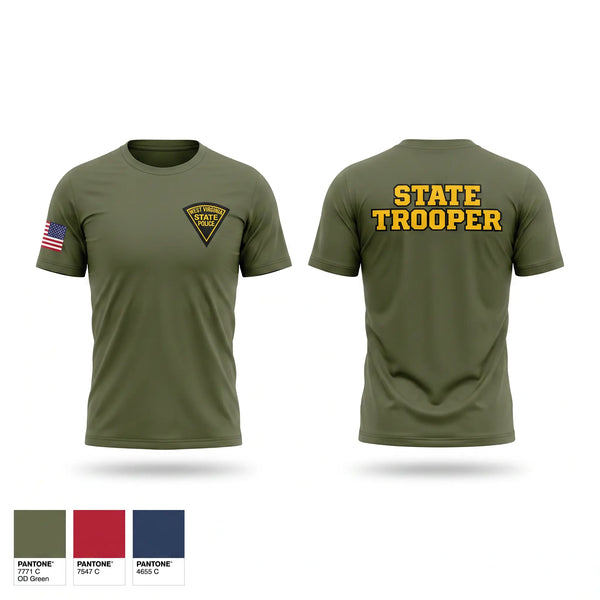 Short Sleeve Performance Shirt, WEST VIRGINIA STATE POLICE, Police, Teamtime, Team time, sublimation, custom sports apparel, team uniforms, spirit wear, spiritwear, sports uniforms, custom shirts, team store, custom team store, fundraiser sports, apparel fundraiser