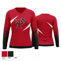 Parkway Panthers 7218608 Women's Long Sleeve V-neck Shirt - 1