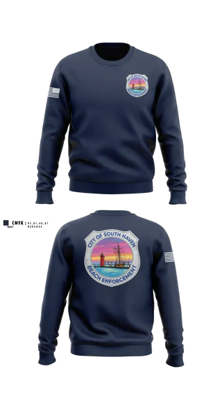 Crew Neck Sweatshirt, South Haven Beach Enforcement, Police, Teamtime, Team time, sublimation, custom sports apparel, team uniforms, spirit wear, spiritwear, sports uniforms, custom shirts, team store, custom team store, fundraiser sports, apparel fundraiser