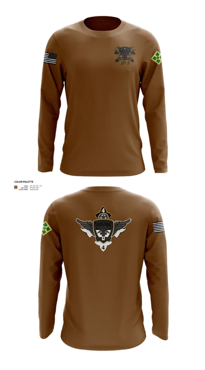 4-4 AB ECHO COMPANY 91942241 Long Sleeve Performance Shirt 22