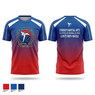 Short Sleeve Performance Shirt, Conrad’s Martial Arts Center, Spirit Store, Teamtime, Team time, sublimation, custom sports apparel, team uniforms, spirit wear, spiritwear, sports uniforms, custom shirts, team store, custom team store, fundraiser sports, apparel fundraiser