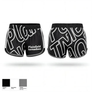 Womens Shorts, Plainfield tornadoes, Baseball, Teamtime, Team time, sublimation, custom sports apparel, team uniforms, spirit wear, spiritwear, sports uniforms, custom shirts, team store, custom team store, fundraiser sports, apparel fundraiser