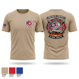 Short Sleeve Performance Shirt, Lincoln County fire department station 2, Fire Department, Teamtime, Team time, sublimation, custom sports apparel, team uniforms, spirit wear, spiritwear, sports uniforms, custom shirts, team store, custom team store, fundraiser sports, apparel fundraiser