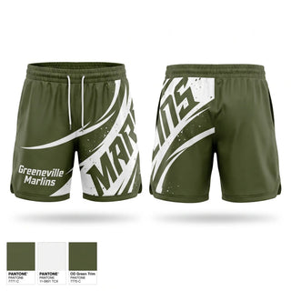 Athletic Shorts With Pockets, Greeneville Marlins, Baseball, Teamtime, Team time, sublimation, custom sports apparel, team uniforms, spirit wear, spiritwear, sports uniforms, custom shirts, team store, custom team store, fundraiser sports, apparel fundraiser