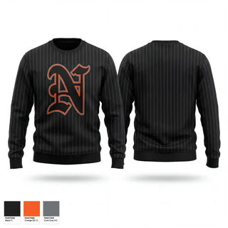 Crew Neck Sweatshirt, Normandy Invaders, Baseball, Teamtime, Team time, sublimation, custom sports apparel, team uniforms, spirit wear, spiritwear, sports uniforms, custom shirts, team store, custom team store, fundraiser sports, apparel fundraiser