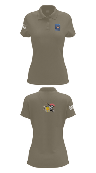 Womens Short Sleeve Performance Polo, HHB, 428th Field Artillery Brigade, , Teamtime, Team time, sublimation, custom sports apparel, team uniforms, spirit wear, spiritwear, sports uniforms, custom shirts, team store, custom team store, fundraiser sports, apparel fundraiser