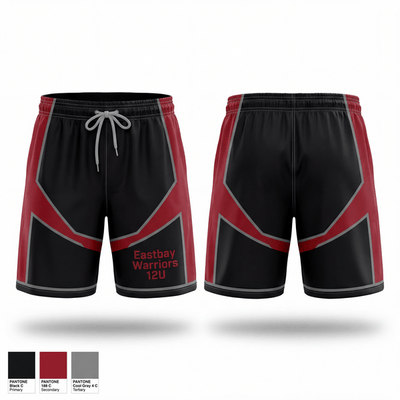 Eastbay Warriors 12U 59735081 Athletic Shorts With Pockets - 1