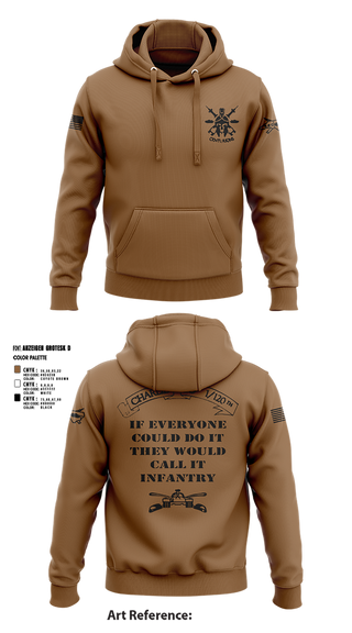Hoodie, Charlie Co, Army, Teamtime, Team time, sublimation, custom sports apparel, team uniforms, spirit wear, spiritwear, sports uniforms, custom shirts, team store, custom team store, fundraiser sports, apparel fundraiser