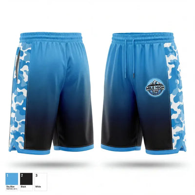 MILE HIGH 12:11 3446385 Mens Reversible Basketball Shorts - 1