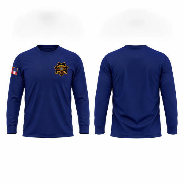 Long Sleeve Performance Shirt, Grapevine, Police, Teamtime, Team time, sublimation, custom sports apparel, team uniforms, spirit wear, spiritwear, sports uniforms, custom shirts, team store, custom team store, fundraiser sports, apparel fundraiser