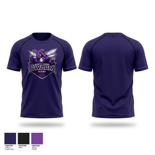 Short Sleeve Performance Shirt, North Shore Swarm Rugby, Rugby, Teamtime, Team time, sublimation, custom sports apparel, team uniforms, spirit wear, spiritwear, sports uniforms, custom shirts, team store, custom team store, fundraiser sports, apparel fundraiser