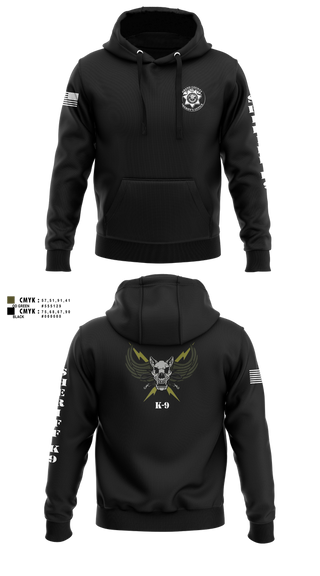 Hoodie, GCSO K9, Police, Teamtime, Team time, sublimation, custom sports apparel, team uniforms, spirit wear, spiritwear, sports uniforms, custom shirts, team store, custom team store, fundraiser sports, apparel fundraiser