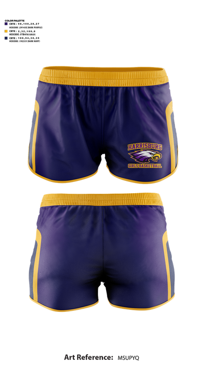 Harrisburg High School Girls Basketball 74185952 Ranger Panties - 1