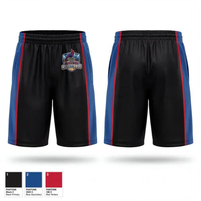 Hoosier Cardinals 52867685 Mens Reversible Basketball Shorts - 1