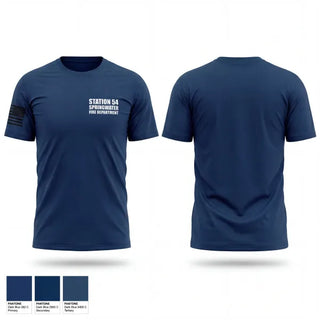 Old School Cotton Feel Shirt, Station 54 Springwater Fire Department, Fire Department, Teamtime, Team time, sublimation, custom sports apparel, team uniforms, spirit wear, spiritwear, sports uniforms, custom shirts, team store, custom team store, fundraiser sports, apparel fundraiser