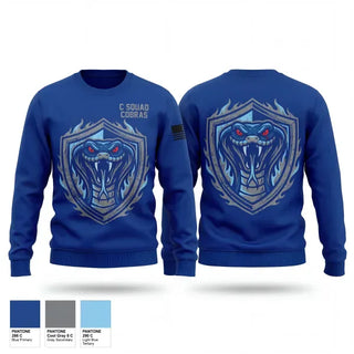 Crew Neck Sweatshirt, C Squad Cobras, Police, Teamtime, Team time, sublimation, custom sports apparel, team uniforms, spirit wear, spiritwear, sports uniforms, custom shirts, team store, custom team store, fundraiser sports, apparel fundraiser