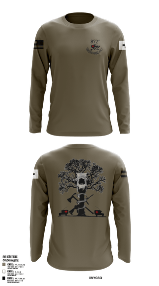 Long Sleeve Performance Shirt, 872 Ground Ambulance, Army, Teamtime, Team time, sublimation, custom sports apparel, team uniforms, spirit wear, spiritwear, sports uniforms, custom shirts, team store, custom team store, fundraiser sports, apparel fundraiser