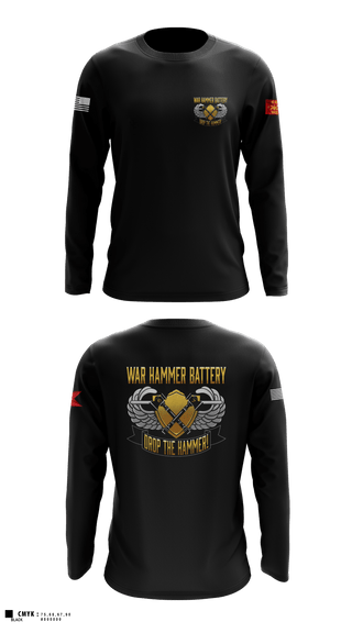 Long Sleeve Performance Shirt, HHB 2-44 ADAR, Army, Teamtime, Team time, sublimation, custom sports apparel, team uniforms, spirit wear, spiritwear, sports uniforms, custom shirts, team store, custom team store, fundraiser sports, apparel fundraiser