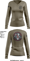 106 Hydraulic Shop 30264207 Women's Long Sleeve V-neck Shirt - 2