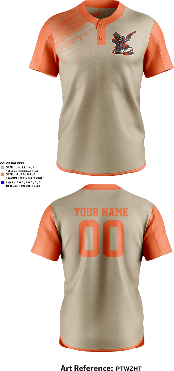 Two Button Softball Jersey, Moonshine Mafia, Softball, Teamtime, Team time, sublimation, custom sports apparel, team uniforms, spirit wear, spiritwear, sports uniforms, custom shirts, team store, custom team store, fundraiser sports, apparel fundraiser