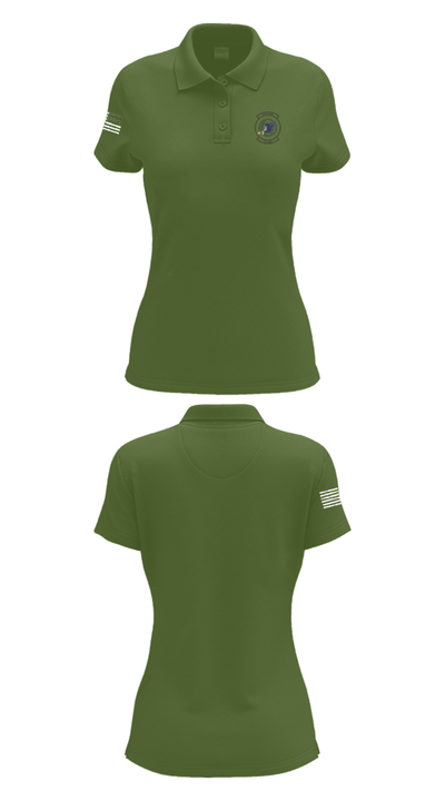 16th amu 31392423 Women's Short Sleeve Performance Polo  - 54