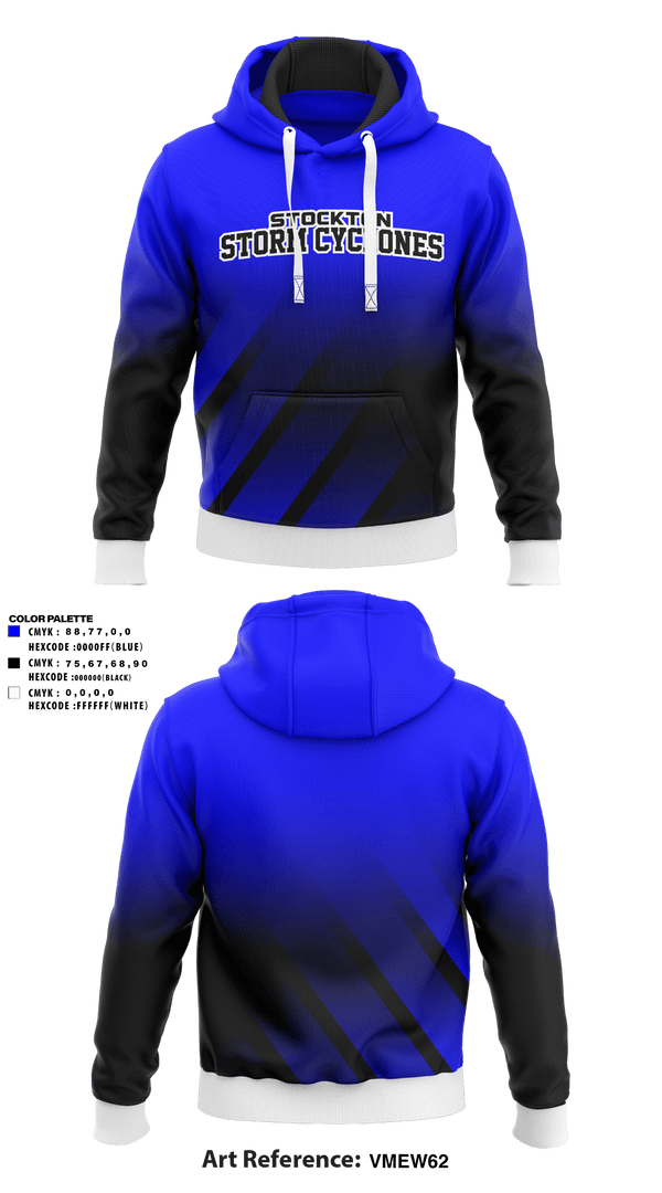 Hoodie, Stockton Storm Cyclones, Women's Soccer, Teamtime, Team time, sublimation, custom sports apparel, team uniforms, spirit wear, spiritwear, sports uniforms, custom shirts, team store, custom team store, fundraiser sports, apparel fundraiser