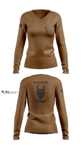 Delta Company 1-114th Infantry 53966705 Women's Long Sleeve V-neck Shirt - 2