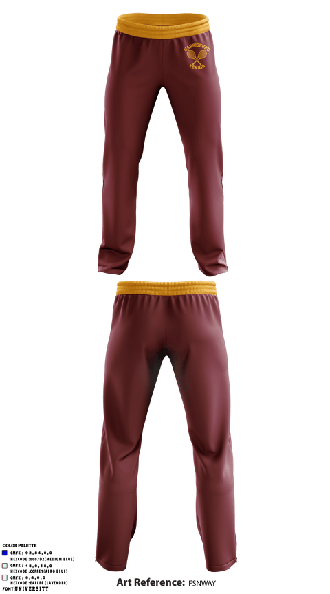 Sweatpants, Harrisburg High School Tennis, Tennis, Teamtime, Team time, sublimation, custom sports apparel, team uniforms, spirit wear, spiritwear, sports uniforms, custom shirts, team store, custom team store, fundraiser sports, apparel fundraiser