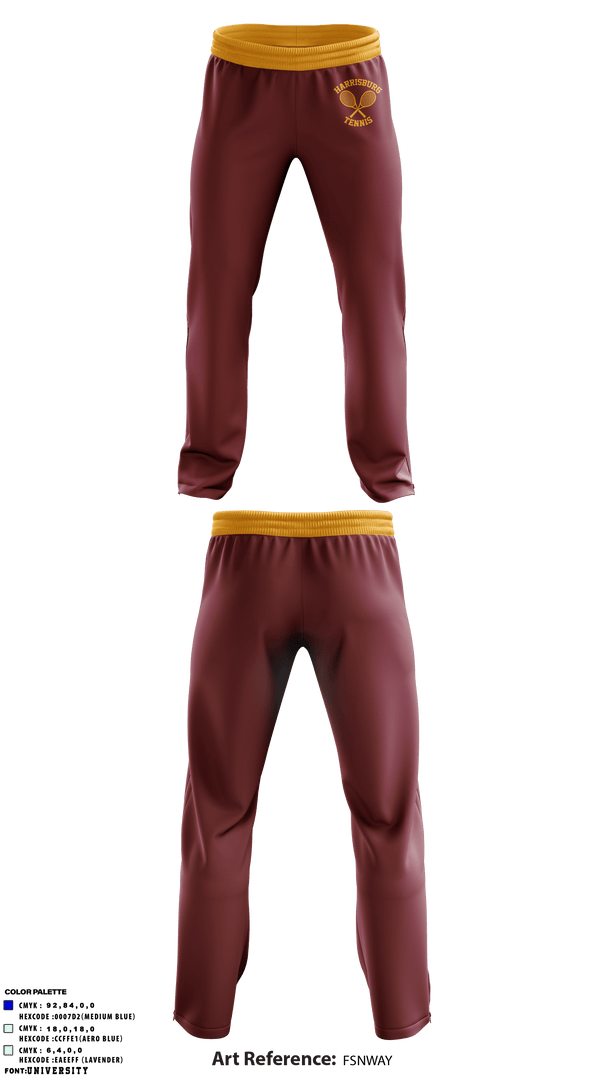 Sweatpants, Harrisburg High School Tennis, Tennis, Teamtime, Team time, sublimation, custom sports apparel, team uniforms, spirit wear, spiritwear, sports uniforms, custom shirts, team store, custom team store, fundraiser sports, apparel fundraiser