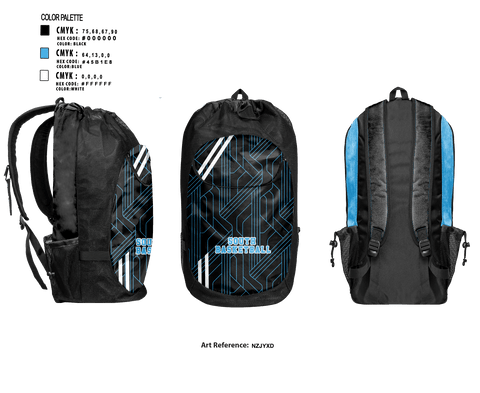 Gear Bag, South, Men's Basketball, Teamtime, Team time, sublimation, custom sports apparel, team uniforms, spirit wear, spiritwear, sports uniforms, custom shirts, team store, custom team store, fundraiser sports, apparel fundraiser