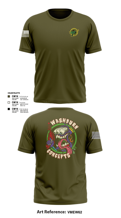 Washburn ConceptsWashburn Concepts 8471193 Short Sleeve Performance Shirt - 1