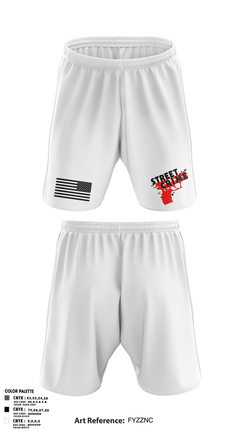 Athletic Shorts With Pockets, Street Crimes, Police, Teamtime, Team time, sublimation, custom sports apparel, team uniforms, spirit wear, spiritwear, sports uniforms, custom shirts, team store, custom team store, fundraiser sports, apparel fundraiser