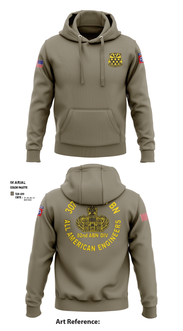 Hoodie, 307th Airborne Engineers Battalion, , Teamtime, Team time, sublimation, custom sports apparel, team uniforms, spirit wear, spiritwear, sports uniforms, custom shirts, team store, custom team store, fundraiser sports, apparel fundraiser