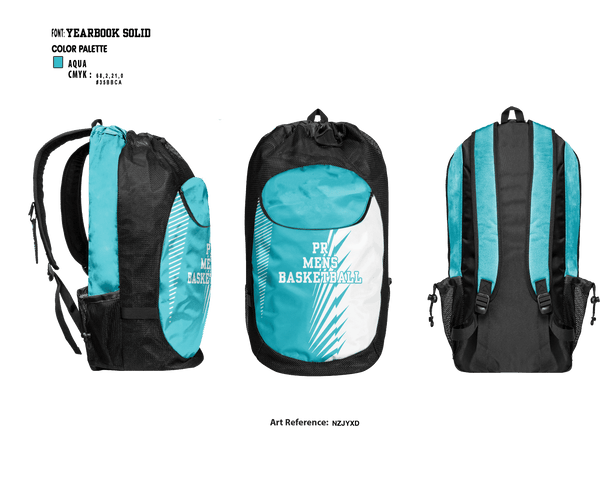 Gear Bag, PR, Men's Basketball, Teamtime, Team time, sublimation, custom sports apparel, team uniforms, spirit wear, spiritwear, sports uniforms, custom shirts, team store, custom team store, fundraiser sports, apparel fundraiser