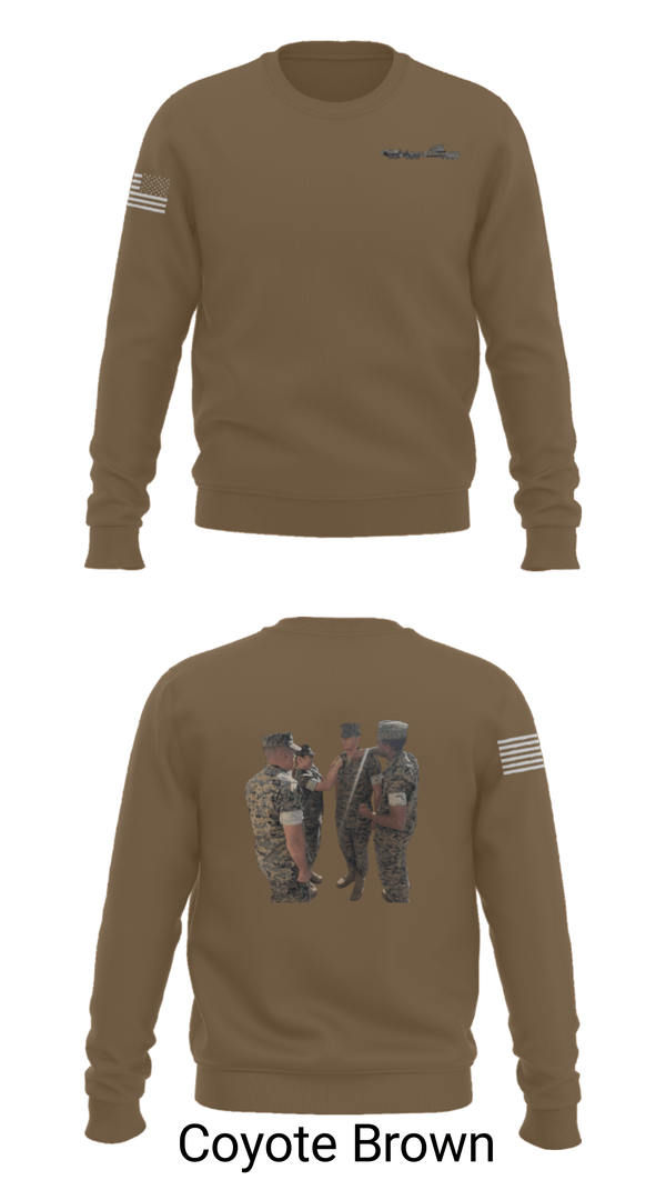 Crew Neck Sweatshirt, 11Th MAR REG, Marines, Teamtime, Team time, sublimation, custom sports apparel, team uniforms, spirit wear, spiritwear, sports uniforms, custom shirts, team store, custom team store, fundraiser sports, apparel fundraiser