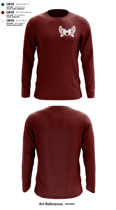 Flores Running Club 14680284 Long Sleeve Performance Shirt - 1