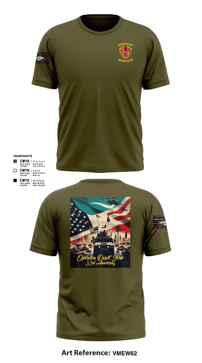 3/7 India Co. Wpns Plt 50459074 Short Sleeve Performance Shirt - 102