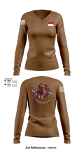Apache Troop 1-150th 52177042 Women's Long Sleeve V-neck Shirt - 4